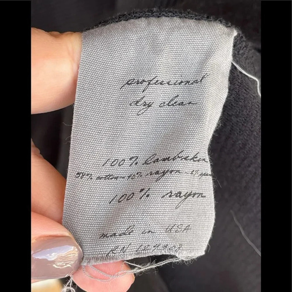 RAQUEL ALLEGRA LONG SLEEVE FITTED DRESS IN BLACK 2 - Picture 7 of 9